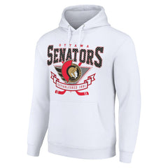 Ottawa Senators Starter Team Logo Graphic Fleece Tri-Blend Pullover Hoodie