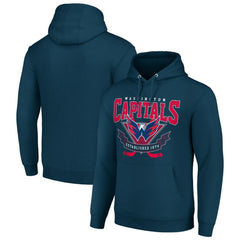 Washington Capitals Starter Team Logo Graphic Fleece Tri-Blend Pullover Hoodie