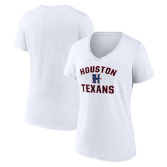 NFL Houston Texans Women's Secondary Logo V-Neck T-Shirt