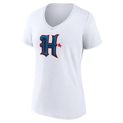 NFL Houston Texans Women's Secondary Logo V-Neck T-Shirt