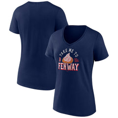 Boston Red Sox Women's Take Me to Fenway V-Neck T-Shirt - Navy