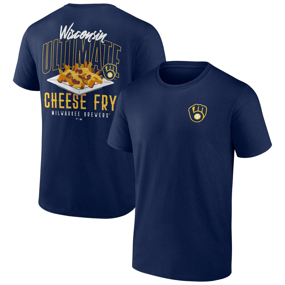 Milwaukee Brewers Cheese Fry T-Shirt - Navy