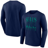 Seattle Mariners Sea Us Rise Long Sleeve T-Shirt - Navy