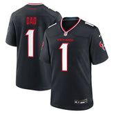 NFL Houston Texans #1 Dad Game Jersey