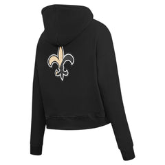 NFL New Orleans Saints Pro Standard Women's Split Logo Full-Zip Hoodie