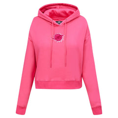 NFL Miami Dolphins Pro Standard Women's Triple Pink Cropped Fleece Pullover Hoodie