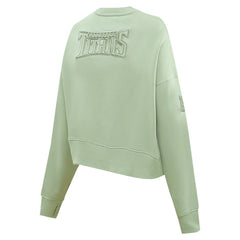 NFL Tennessee Titans Pro Standard Women's Oversized Cropped Neutral Pullover Sweatshirt