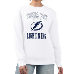 Tampa Bay Lightning G-III 4Her by Carl Banks Women's Team Logo Tri-Blend Fleece Pullover Sweatshirt