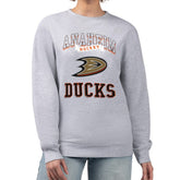 Anaheim Ducks G-III 4Her by Carl Banks Women's Team Logo Tri-Blend Fleece Pullover Sweatshirt