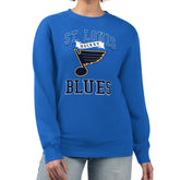 St. Louis Blues G-III 4Her by Carl Banks Women's Team Logo Tri-Blend Fleece Pullover Sweatshirt
