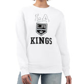Los Angeles Kings G-III 4Her by Carl Banks Women's Team Logo Tri-Blend Fleece Pullover Sweatshirt
