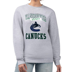 Vancouver Canucks G-III 4Her by Carl Banks Women's Team Logo Tri-Blend Fleece Pullover Sweatshirt