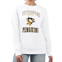 Pittsburgh Penguins G-III 4Her by Carl Banks Women's Team Logo Tri-Blend Fleece Pullover Sweatshirt