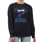 St. Louis Blues G-III 4Her by Carl Banks Women's Team Logo Tri-Blend Fleece Pullover Sweatshirt