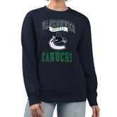 Vancouver Canucks G-III 4Her by Carl Banks Women's Team Logo Tri-Blend Fleece Pullover Sweatshirt