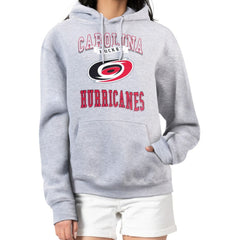 Carolina Hurricanes G-III 4Her by Carl Banks Women's Team Logo Tri-Blend Fleece Pullover Hoodie