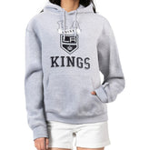 Los Angeles Kings G-III 4Her by Carl Banks Women's Team Logo Tri-Blend Fleece Pullover Hoodie