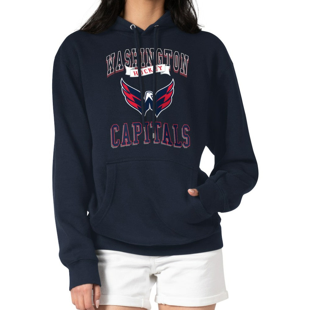 Washington Capitals G-III 4Her by Carl Banks Women's Team Logo Tri-Blend Fleece Pullover Hoodie