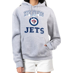 Winnipeg Jets G-III 4Her by Carl Banks Women's Team Logo Tri-Blend Fleece Pullover Hoodie