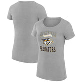 Nashville Predators G-III 4Her by Carl Banks Women's Super-Slim Fit Lightweight Team Logo Graphic T-Shirt