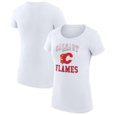 Calgary Flames G-III 4Her by Carl Banks Women's Super-Slim Fit Lightweight Team Logo Graphic T-Shirt