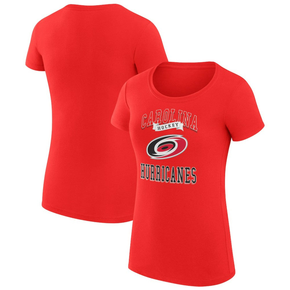 Carolina Hurricanes G-III 4Her by Carl Banks Women's Super-Slim Fit Lightweight Team Logo Graphic T-Shirt