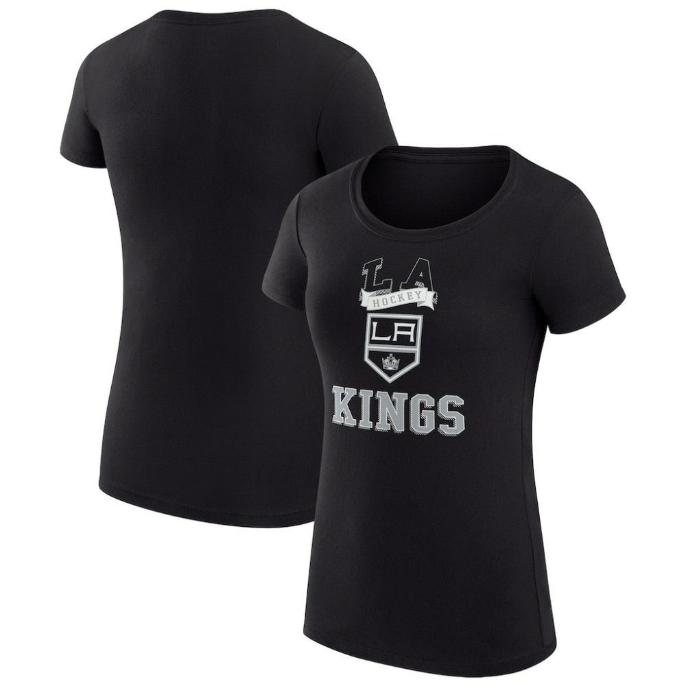Los Angeles Kings G-III 4Her by Carl Banks Women's Super-Slim Fit Lightweight Team Logo Graphic T-Shirt