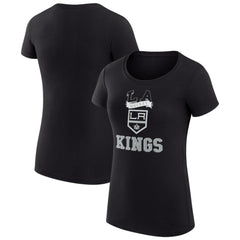 Los Angeles Kings G-III 4Her by Carl Banks Women's Super-Slim Fit Lightweight Team Logo Graphic T-Shirt