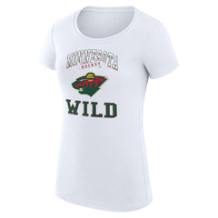 Minnesota Wild G-III 4Her by Carl Banks Women's Super-Slim Fit Lightweight Team Logo Graphic T-Shirt