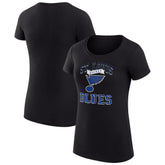 St. Louis Blues G-III 4Her by Carl Banks Women's Super-Slim Fit Lightweight Team Logo Graphic T-Shirt