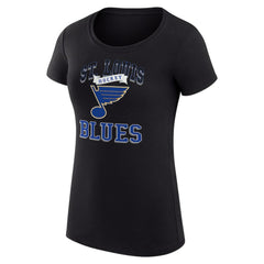 St. Louis Blues G-III 4Her by Carl Banks Women's Super-Slim Fit Lightweight Team Logo Graphic T-Shirt