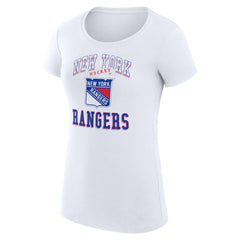 New York Rangers G-III 4Her by Carl Banks Women's Super-Slim Fit Lightweight Team Logo Graphic T-Shirt