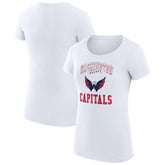 Washington Capitals G-III 4Her by Carl Banks Women's Super-Slim Fit Lightweight Team Logo Graphic T-Shirt