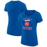 Detroit Pistons G-III 4Her by Carl Banks Women's Super-Slim Fit Lightweight Team Logo T-Shirt sale - Blue outlet