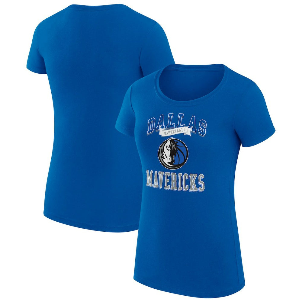 Dallas Mavericks G-III 4Her by Carl Banks Women's Super-Slim Fit Lightweight Team Logo T-Shirt sale - Blue sale