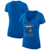 Orlando Magic G-III 4Her by Carl Banks Women's Super-Slim Fit Lightweight Team Logo V-Neck T-Shirt - Blue on sale