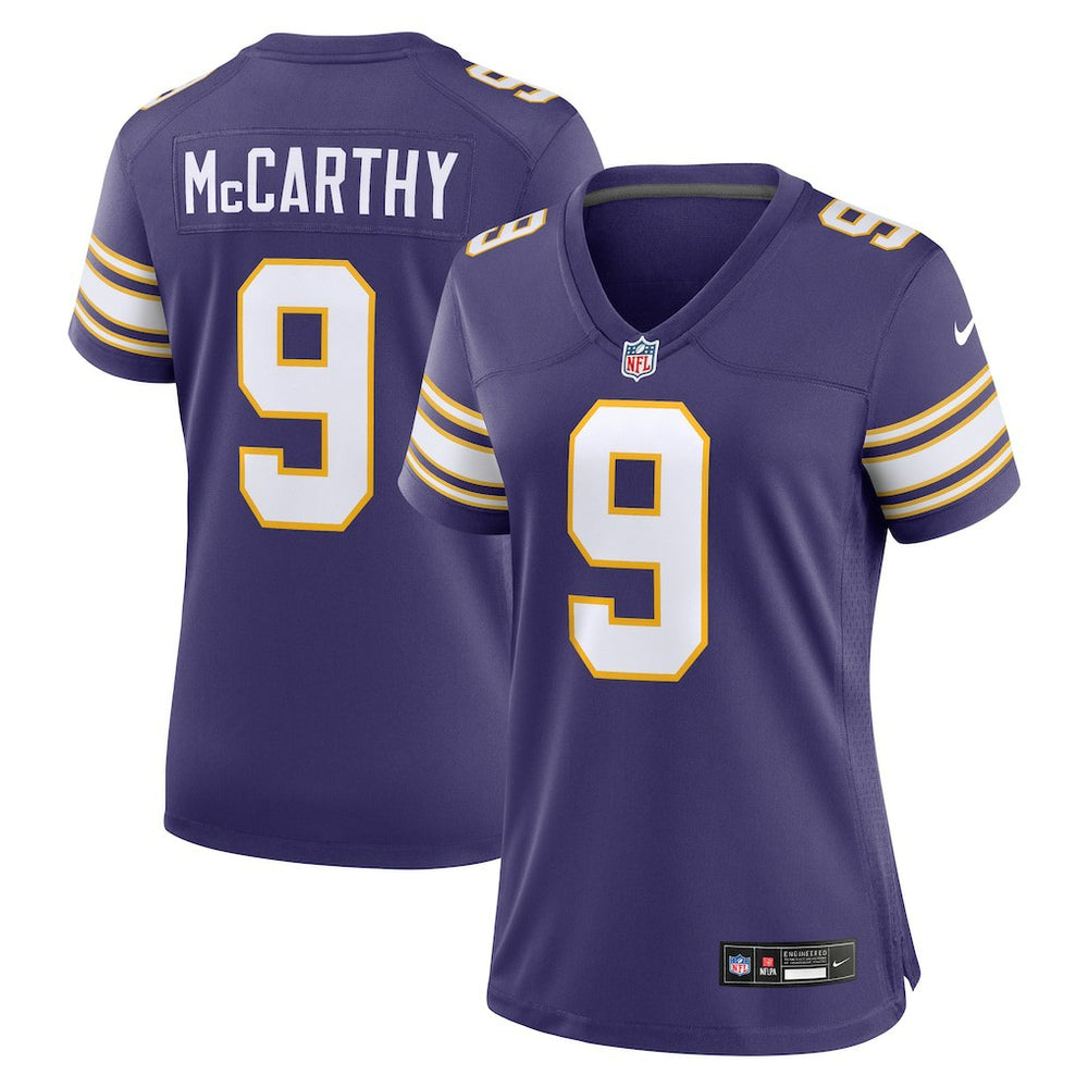 NFL Minnesota Vikings J.J. McCarthy Women's 2nd Alternate Player Game Jersey