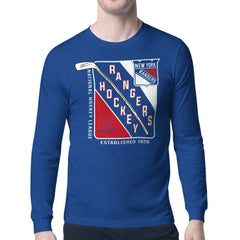 New York Rangers Starter Shield Long Sleeve Graphic T-Shirt