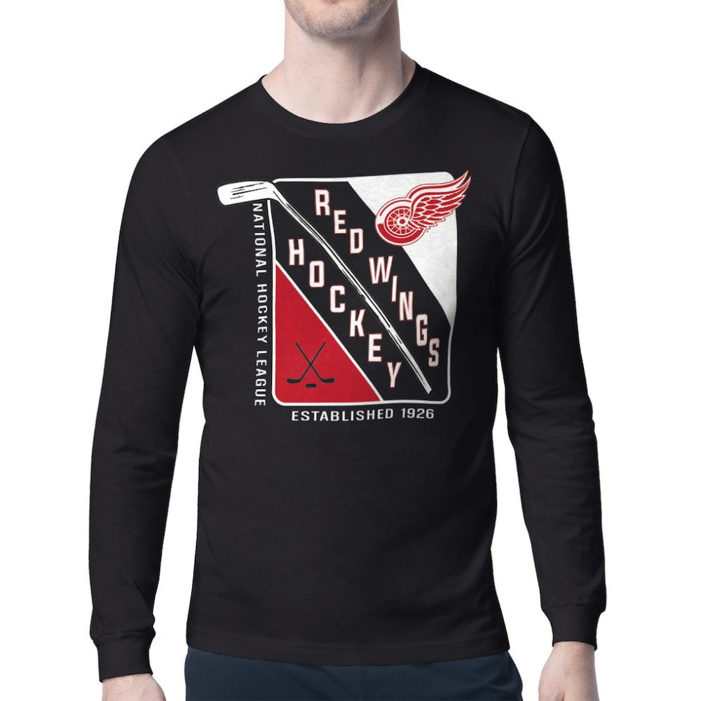 Detroit Red Wings Starter Shield Long Sleeve Graphic T-Shirt