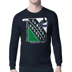 Vancouver Canucks Starter Shield Long Sleeve Graphic T-Shirt