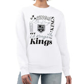 Los Angeles Kings G-III 4Her by Carl Banks Women's Collage Graphic Fleece Long Sleeve Pullover Sweatshirt