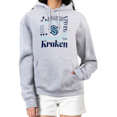 Seattle Kraken G-III 4Her by Carl Banks Women's Collage Team Graphic Tri-Blend Fleece Pullover Hoodie