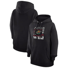 Minnesota Wild G-III 4Her by Carl Banks Women's Collage Team Graphic Tri-Blend Fleece Pullover Hoodie