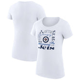 Winnipeg Jets G-III 4Her by Carl Banks Women's Super-Slim Fit Lightweight Collage Team Graphic T-Shirt