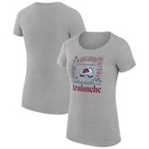 Colorado Avalanche G-III 4Her by Carl Banks Women's Super-Slim Fit Lightweight Collage Team Graphic T-Shirt