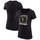 Vegas Golden Knights G-III 4Her by Carl Banks Women's Super-Slim Fit Lightweight Collage Team Graphic T-Shirt