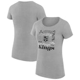 Los Angeles Kings G-III 4Her by Carl Banks Women's Super-Slim Fit Lightweight Collage Team Graphic T-Shirt