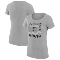 Los Angeles Kings G-III 4Her by Carl Banks Women's Super-Slim Fit Lightweight Collage Team Graphic T-Shirt