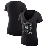 Los Angeles Kings G-III 4Her by Carl Banks Women's Super-Slim Fit Lightweight Collage Team Graphic T-Shirt