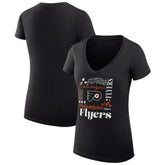 Philadelphia Flyers G-III 4Her by Carl Banks Women's Super-Slim Fit Lightweight Collage Team Graphic T-Shirt